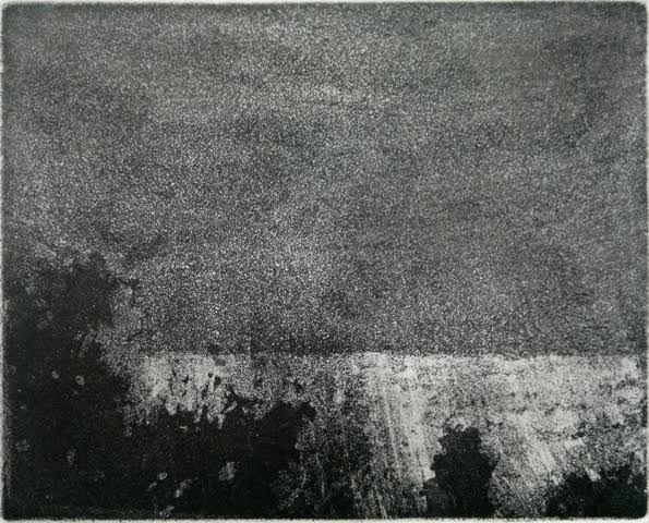 Inese Troska, «Negaiss», 2015, akvatinta, 16 x 19,5 cm
